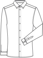 Greiff Herren Hemd mit Button-Down Kragen | Verstellbare Manschetten | Zwei Rückenfalten | Knopf am Armschlitz