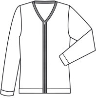 Greiff Damen Strickjacke mit V-Ausschnitt, Waschbar, Reißverschluss, Farbe: Anthrazit, Größe: XL