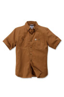 Carhartt 103555 Rugged Flex Rigby Short-Sleeve Work Shirt - Carhartt Brown - Small