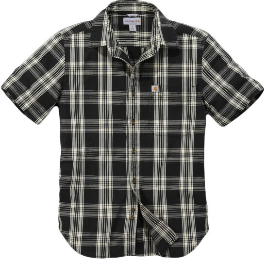 Carhartt 103668 Short Sleeve Essential Open Collar Shirt Plaid