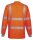 Watex 5-3350 Warn-Polo-Shirt Langarm - UV Schutz UPF 50+ - Industriewäschetauglich - EN ISO 20471 Klasse 3 - Leuchtorange - Gr. XS