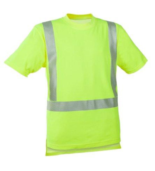Watex 5-3020 Warn-T-Shirt - UV Schutz UPF 50+ - Industriewäschetauglich - EN ISO 20471 Klasse 2 - Leuchtgelb - Gr. 6XL