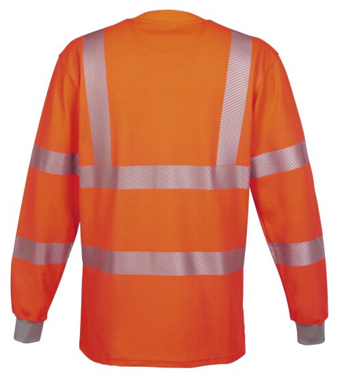 Watex Warn-T-Shirt Langarm - UV Schutz UPF 50+ - Industriewäschetauglich - EN ISO 20471 Klasse 3