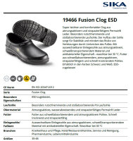 SIKA 19466 Fusion Clog ESD -Geschlossen - Schwarz - Gr. 35