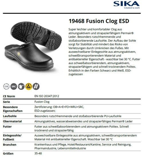 19468 Fusion ESD - Clog