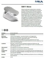 50011 Bubble Move - Sneaker Berufsschuh - Geeignet für Krankenhaus und Pflege, Gastronomie (HORECA) und Küche, Pharmaindustrie, Dienstleistung und Reinigung, Freizeit - Weiß - Gr. 48