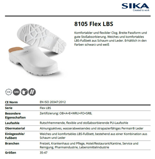 8105 Flex LBS - Offener Clog