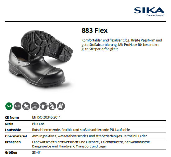 883 Flex LBS - S3 - Mit Zehenschutzkappe