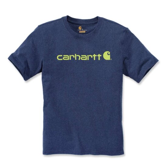Carhartt 103361 Core Logo Herren-T-Shirt Dark Cobalt Blue Heather XS