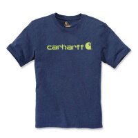 Carhartt 103361 Core Logo Herren-T-Shirt Dark Cobalt Blue Heather XXL