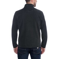 Carhartt 103831 Fleece-Pullover mit halblangem Reißverschluss - Black Heather - Gr. S