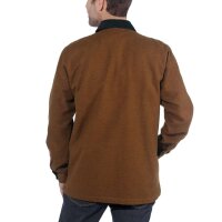 Carhartt 104074 Hemdjacke mit Fleece-Futter und Reißverschluss - Relaxed Fit - Oiled Walnut - Gr. L