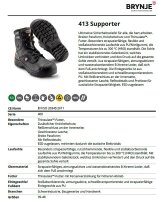 Brynje 413 Supporter S3 SRC Arbeits- Sicherheitsschuh - Ideal für Schwerindustrie, Baugewerbe und Handwerk - Gr. 39