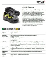 Brynje 416 Lightning S3 SRC Arbeits- Sicherheitsschuh - Ideal für Schwerindustrie, Baugewerbe und Handwerk - Gr. 41