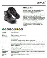 Brynje 449 Welder S3 SRC Arbeits- Sicherheitsschuh - Ideal für Schwerindustrie, Baugewerbe und Handwerk - Gr. 39