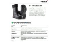 Brynje 484 B-Dry Boot 1.1 S3 SRC Arbeits- Sicherheitsschuh - Ideal für Schwerindustrie, Baugewerbe und Handwerk - Gr. 39