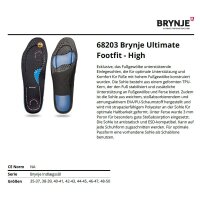 Brynje 68203 Ultimate Footfit - High - Atmungsaktive und Antistatische Einlegesohle
