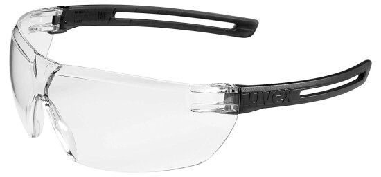 Uvex x-fit Schutzbrille 9199 - Kratzfest & Beschlagfrei, 100% UV-400-Schutz, Chemikalienbeständige Arbeitsbrille für Labore