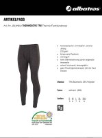 ALBATROS Thermogetic TRS Thermo-Funktionshose, Größe: L