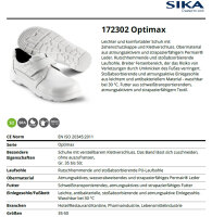 SIKA 172302 Optimax komfortabler Schuh S2 SRA - Weiß - Gr. 35