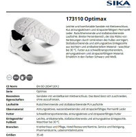 SIKA 173110 Optimax Sandale O1 SRA - Weiß - Gr. 48