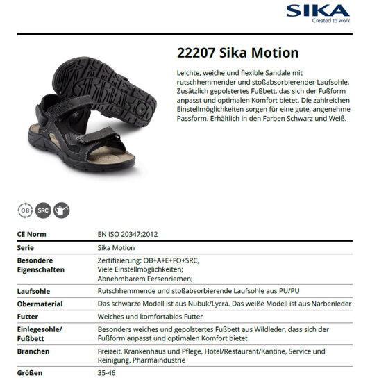 SIKA 22207 Motion Sandale OB SRC