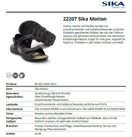 SIKA 22207 Motion Sandale OB SRC - Schwarz - Gr. 35