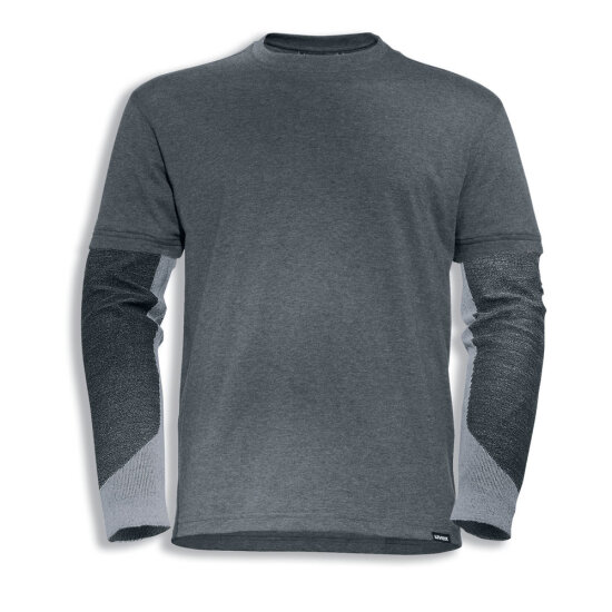 Uvex T-Shirt 7929; Farbe: Anthrazit melange; Größe: 3XL
