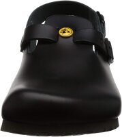 BIRKENSTOCK womens Tokyo in Black from Leather Clogs Narrow, Size: 42