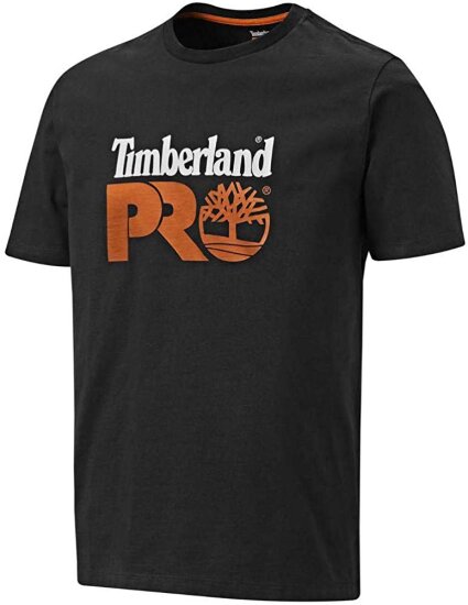 Timberland Pro Mens Core UPF Protection Graphic Logo T Shirt - Schwarz - Gr. XL