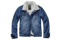 Brandit Sherpa Denim Jacket Farbe: denim blue-off white; Größe: 5XL