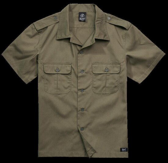 Brandit US Shirt Ripstop shortsleeve Farbe: olive; Größe: S