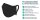 3-lagige Eco-Mehrweg-Maske, Farbe: schwarz; Größe: L; 4 Stück