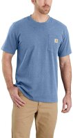 Carhartt 103296 Herren T-Shirt Work Pocket, Farbe: Coastal Snow Heather, Größe: S