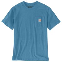 Carhartt 103296 K87 Pocket S/S T-Shirt Blue Lagoon Heather L