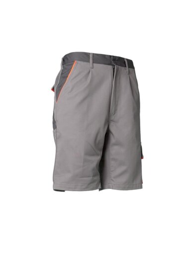 Planam - Visline Arbeitskleidung - Shorts, Zink/Orange/Schiefer, Gr: 4XL